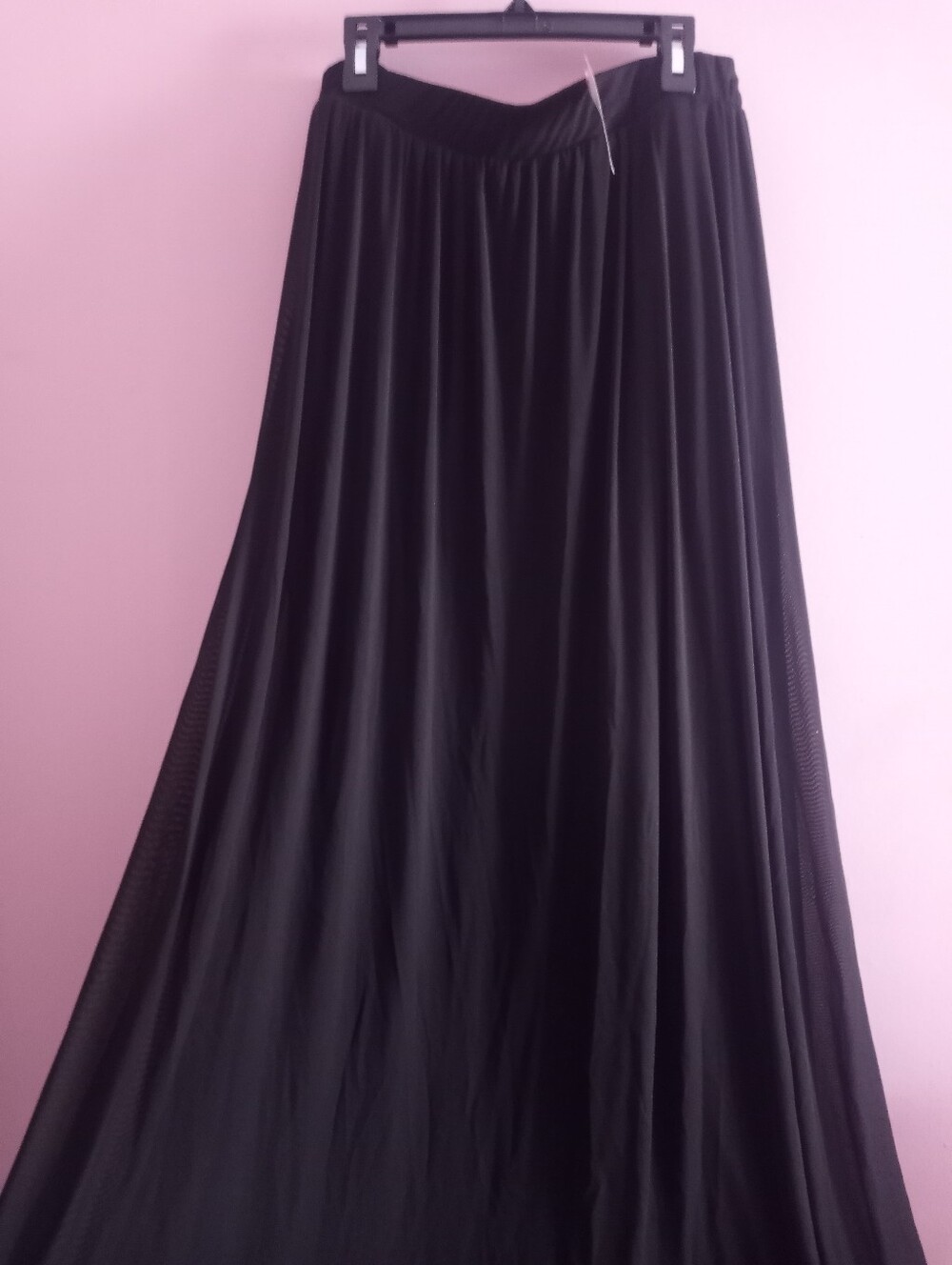 Long Black Sheer Skirt Sz L